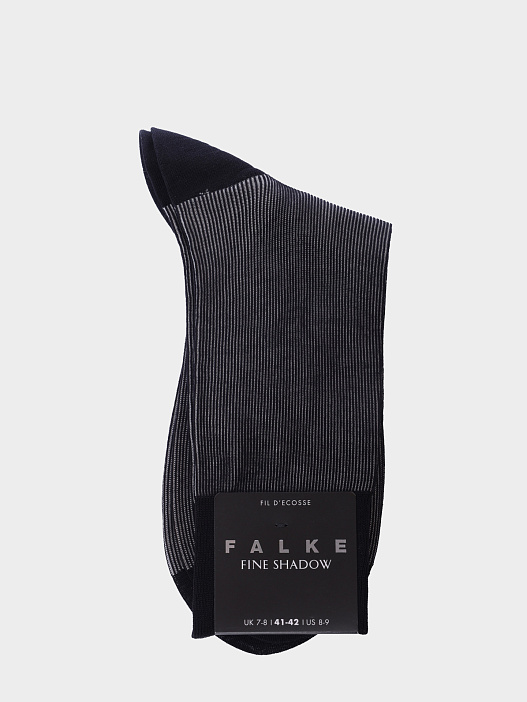 Носки черные с мелким полосатым принтом — купить в интернет-магазине Verdistore