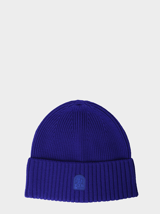 Шапка Parajumpers HA12 PLAIN BEANIE 234 мужская ярко-синия — купить в интернет-магазине Verdistore