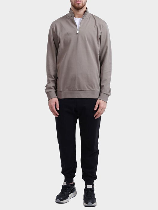 Свитшот Boss 50543887 245 бежевый мужской на молнии — купить в интернет-магазине Verdistore