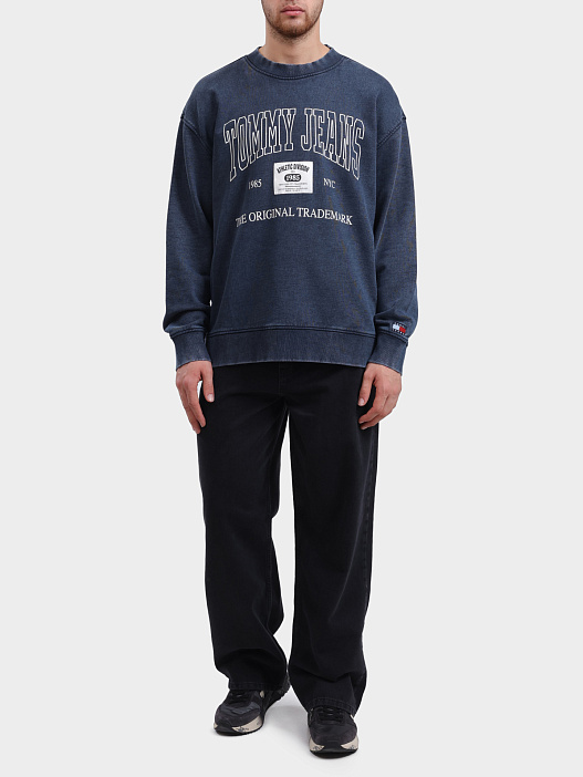 Свитшот Tommy Jeans DM0DM19219 мужской хлопковый — купить в интернет-магазине Verdistore
