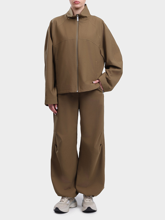 Брюки Herno Laminar PT00059DL 12847 7305 хаки женские — купить в интернет-магазине Verdistore