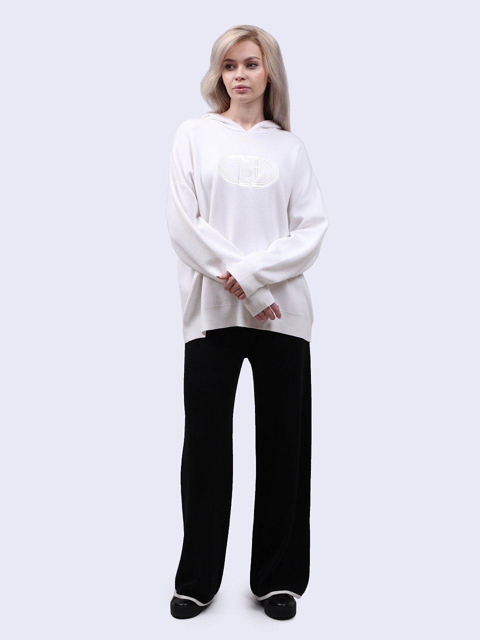 Джемпер Liu-Jo WF4175 MS49I 11111 белый  VERDI STORE
