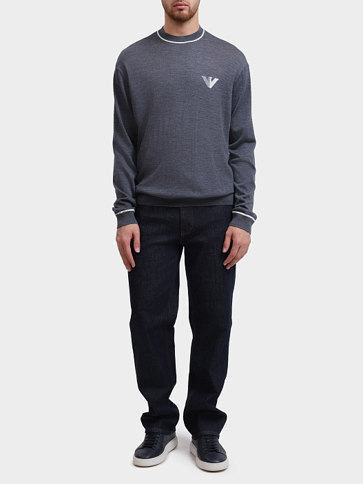 Джемпер Emporio Armani 6D1MXH 1MJLZ F629 шерстяной мужской — купить в интернет-магазине Verdistore