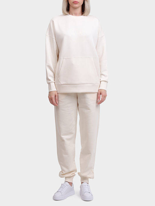 Свитшот Armani Exchange XW000504 AF12819 U1003 белый женский — купить в интернет-магазине Verdistore