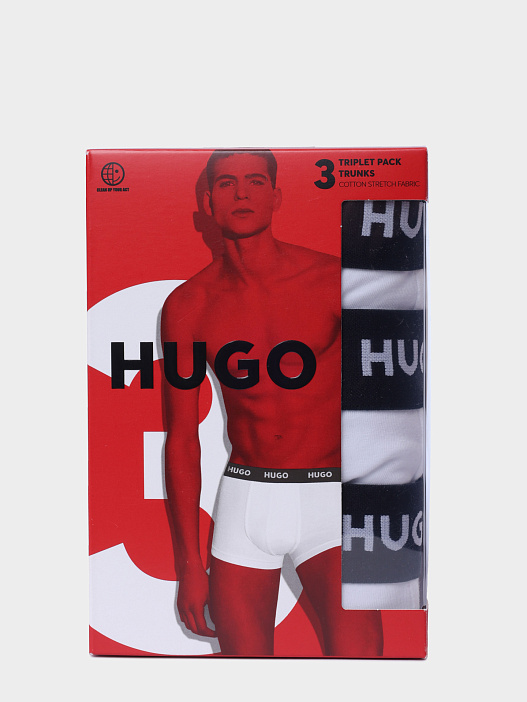 Комплект трусов 3 пары TRUNK TRIPLET PACK 10241868 01 50469786 100 белые мужские — купить в интернет-магазине Verdistore