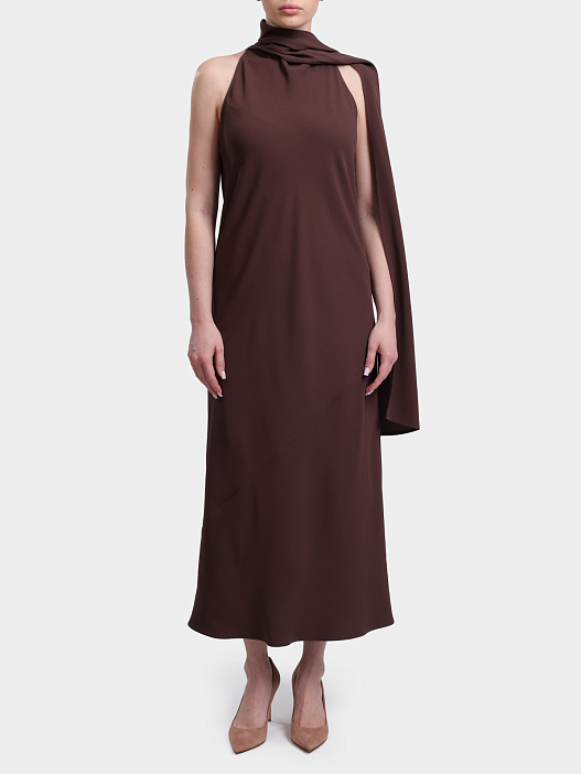 Платье MARELLA MLTNINFEE 003 коричневое женское — купить в интернет-магазине Verdistore