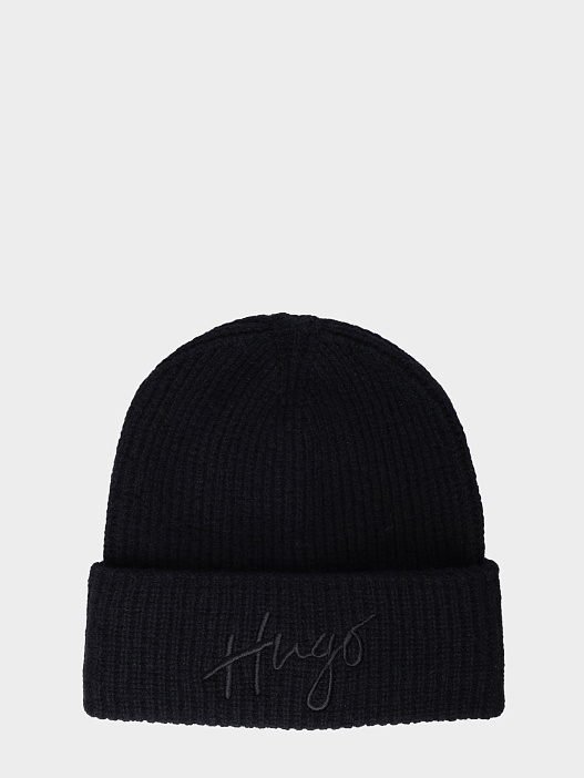 Шапка Hugo 50524104 001 черная женская — купить в интернет-магазине Verdistore
