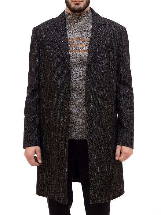Пальто Calvin Klein K10K106119 темно-серое мужское — купить в интернет-магазине Verdistore