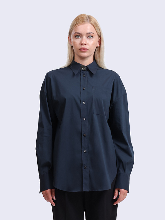 Рубашка Brunello Cucinelli M0091B1232 C8901 хлопковая женская — купить в интернет-магазине Verdistore
