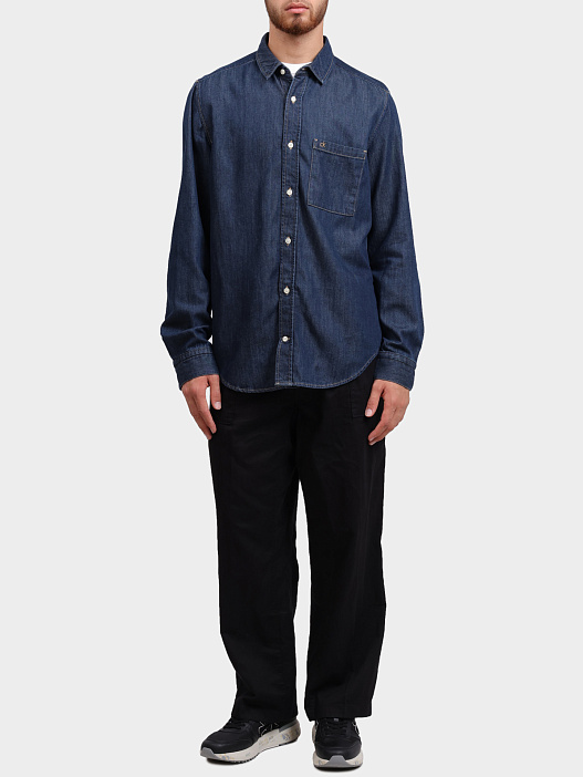 Рубашка Calvin Klein K10K114289 1BM джинсовая мужская — купить в интернет-магазине Verdistore