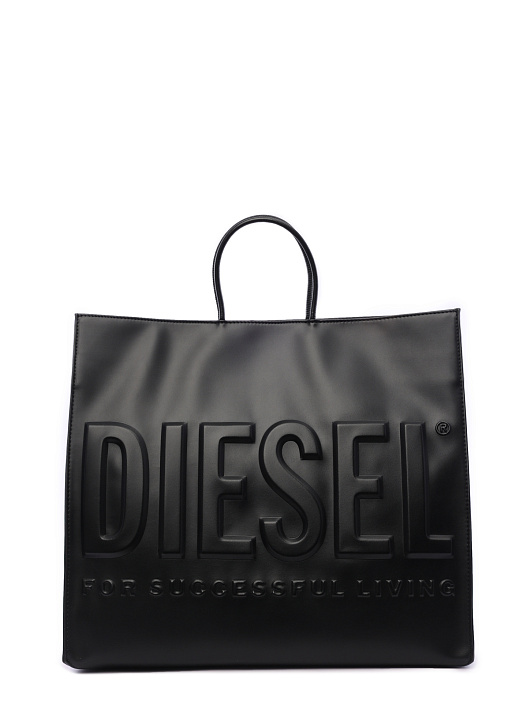 Сумка Diesel X09931P5184T8013 черная женская с логотипом — купить в интернет-магазине Verdistore