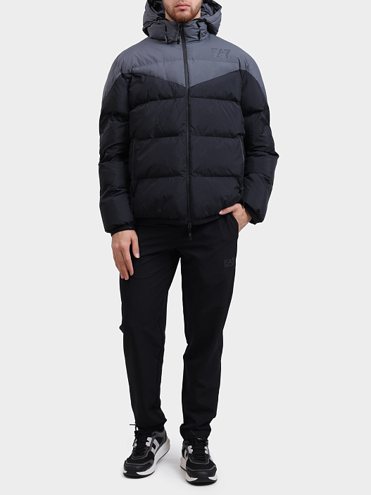 Бомбер EA7 6DPB30 PNDOZ мужской в стиле колор-блок — купить в интернет-магазине Verdistore