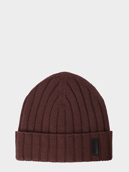 Шапка Emporio Armani EM003748 AF19897 U6067 коричневая мужская — купить в интернет-магазине Verdistore