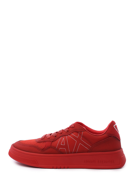 Кроссовки Armani Exchange XUX148 XV659 00035 красные мужские с перфорацией — купить в интернет-магазине Verdistore
