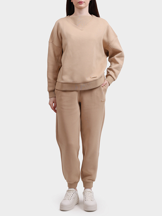 Свитшот Armani Exchange XW000744 AF16134 U1051 бежевый женский — купить в интернет-магазине Verdistore