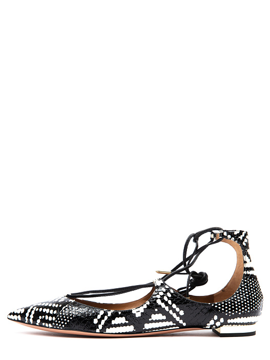 Балетки Aquazzura Christy Flat 333 комбинированные женские — купить в интернет-магазине Verdistore