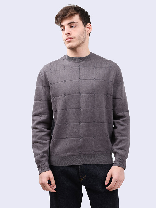 картинка Свитшот Armani Exchange 6DZM6C ZM5AZ 19AA серый мужской магазин Verdistore являющийся официальным дистрибьютором в России 