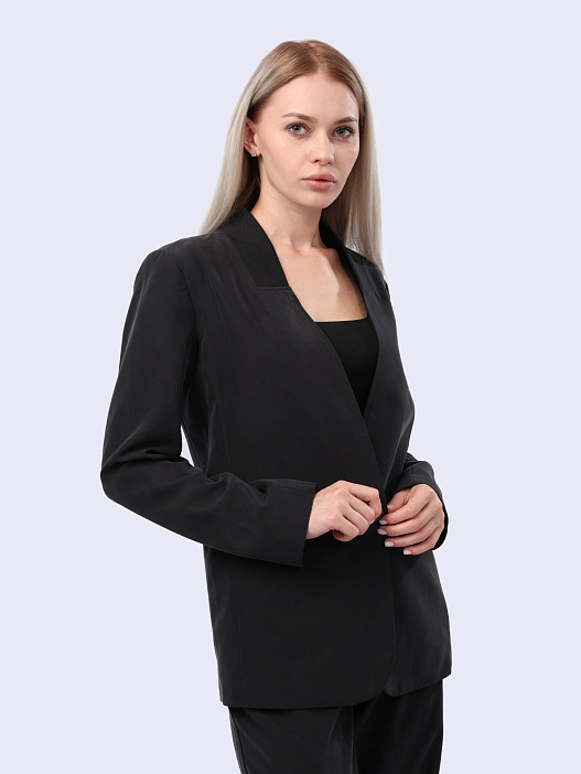 Жакет Armani Exchange 3DYG47 YN3TZ 1200 черный женский удлиненный — купить в интернет-магазине Verdistore