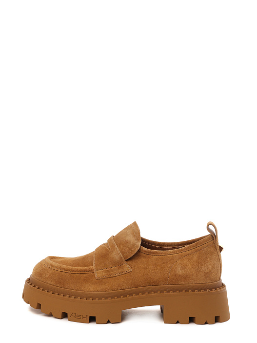 Лоферы ASH 9AH.AH130748.K коричневые женские из замши — купить в интернет-магазине Verdistore