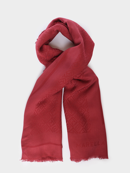 Палантин MARELLA OSSO 006 бордовый женский — купить в интернет-магазине Verdistore