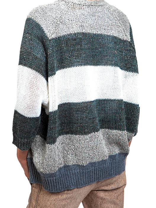 Кардиган Brunello Cucinelli M8N306006 полосатый женский — купить в интернет-магазине Verdistore