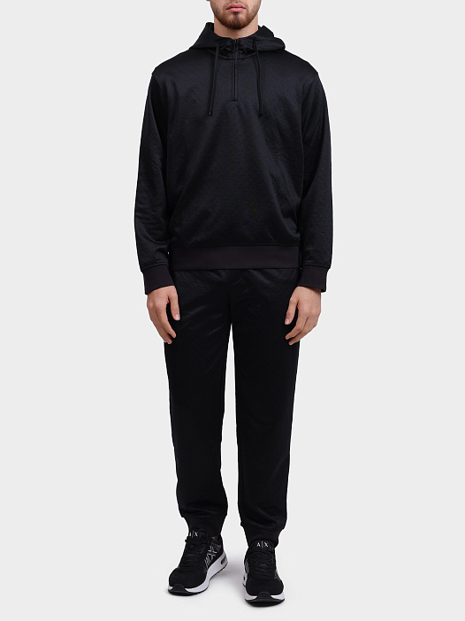 Толстовка Armani Exchange XM001355 AF16259 FC022 черная мужская — купить в интернет-магазине Verdistore