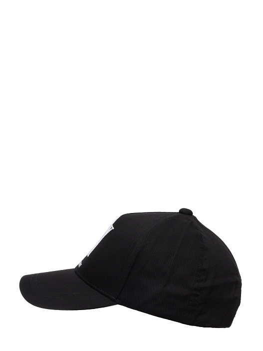картинка Бейсболка Armani Exchange 954047 CC811 00020 черная мужская с вышитым логотипом магазин Verdistore являющийся официальным дистрибьютором в России 