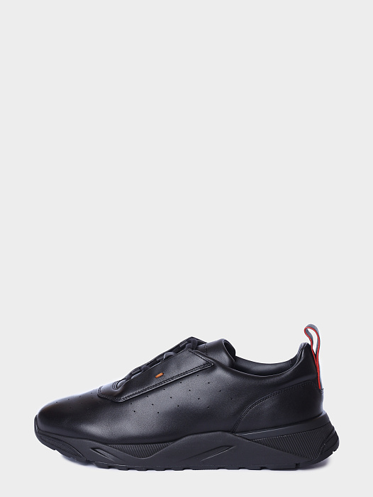 Кроссовки Santoni MBIG22027NERTESMN01 кожаные мужские — купить в интернет-магазине Verdistore