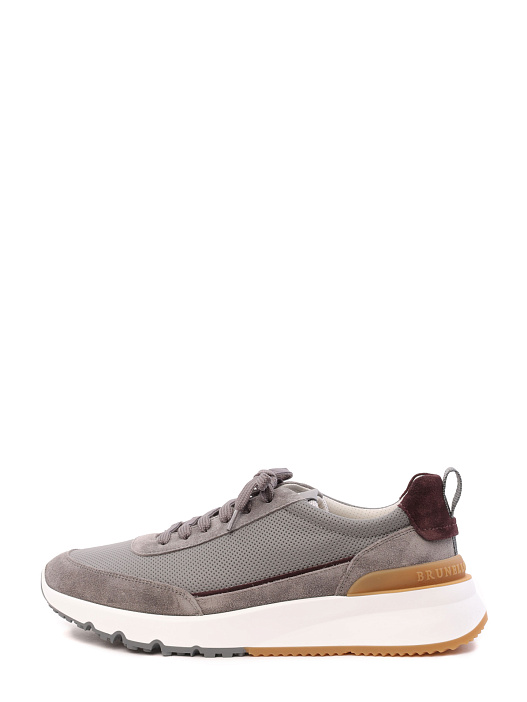 Кроссовки Brunello Cucinelli MZUFLB2183 CLZ24 комбинированные мужские с перфорацией — купить в интернет-магазине Verdistore