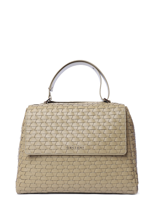 Сумка BT2006 Sveva M nappa woven oliva оливковая из плетеной кожи — купить в интернет-магазине Verdistore