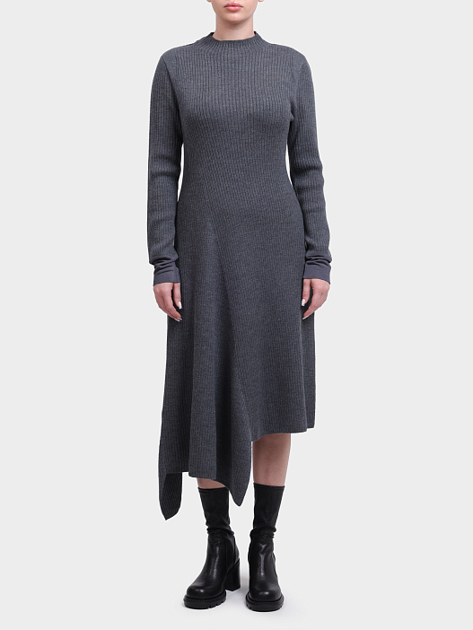 Платье Pinko 105567 A2S3 K07 серое трикотажное женское — купить в интернет-магазине Verdistore