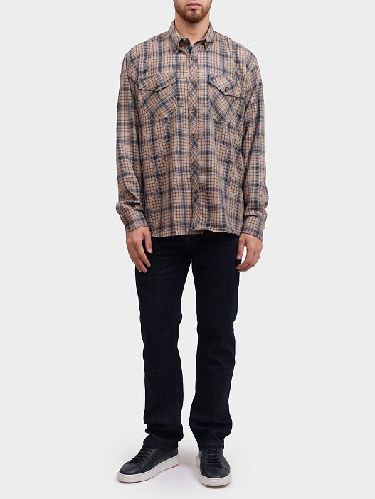 Рубашка Pantamo 4321-318-68 клетчатая мужская — купить в интернет-магазине Verdistore