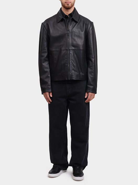 Куртка Calvin Klein K10K113014 BEH кожаная мужская — купить в интернет-магазине Verdistore