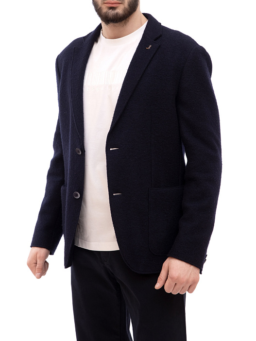 Пиджак Calvin Klein K10K102807 темно-синий мужской — купить в интернет-магазине Verdistore