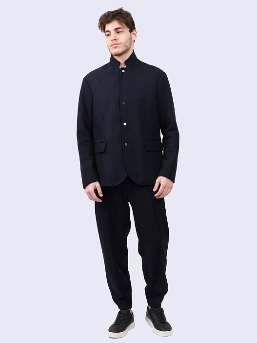 картинка Брюки Armani Exchange 6DZP32 ZN5QZ 1510 черные мужские со стрелками магазин Verdistore являющийся официальным дистрибьютором в России 