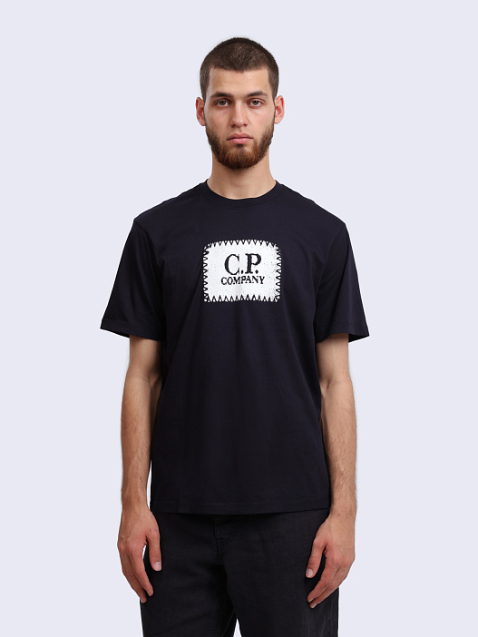 Футболка C.P. Company 18CMTS029A005100W темно-синяя мужская — купить в интернет-магазине Verdistore