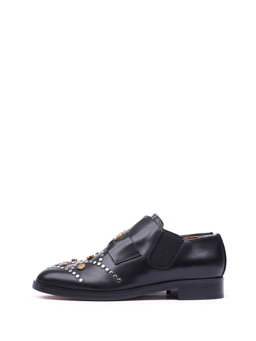Туфли Chloe CH25270 кожаные женские с заклепками — купить в интернет-магазине Verdistore