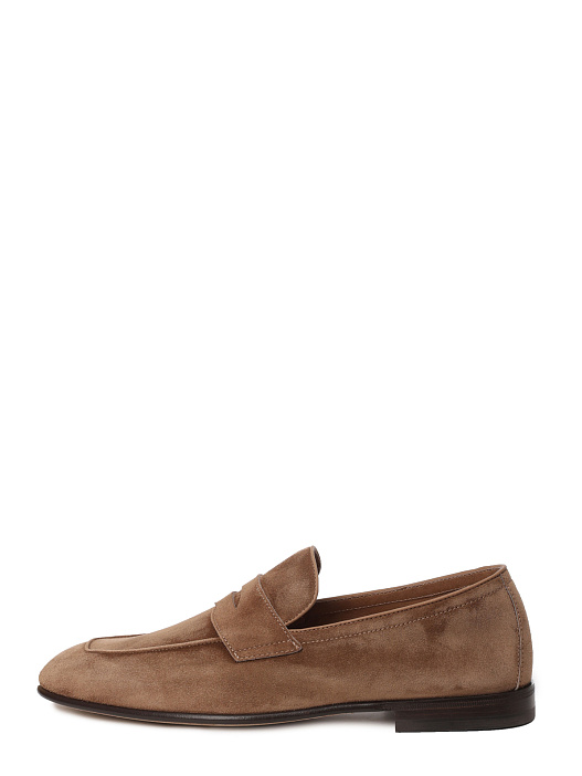 Лоферы Brunello Cucinelli MZUCAB2248 C8865 песочные мужские из замши — купить в интернет-магазине Verdistore