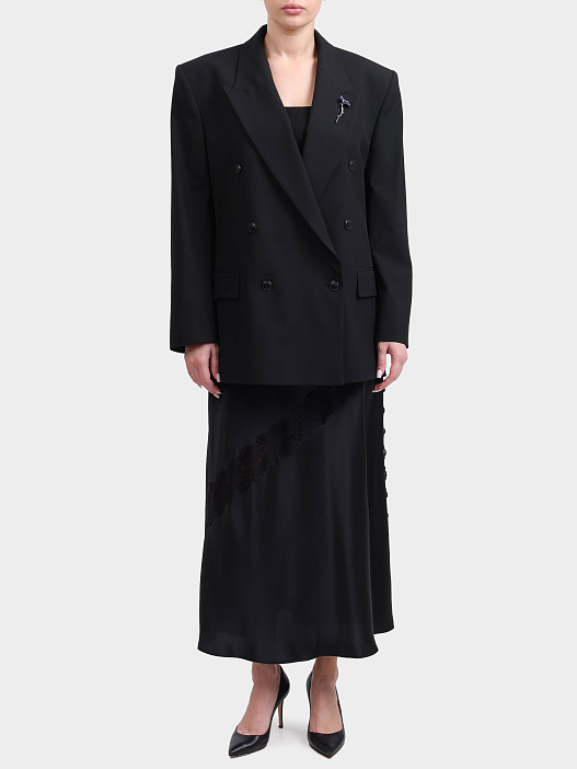 Жакет Hugo 50554018 001 двубортный женский с брошью  — купить в интернет-магазине Verdistore