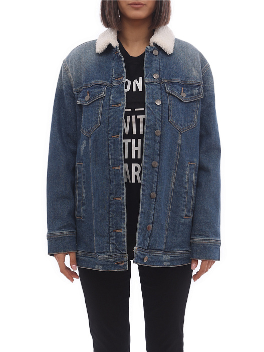 Куртка Armani Exchange 6ZYB02 утепленная женская из денима — купить в интернет-магазине Verdistore