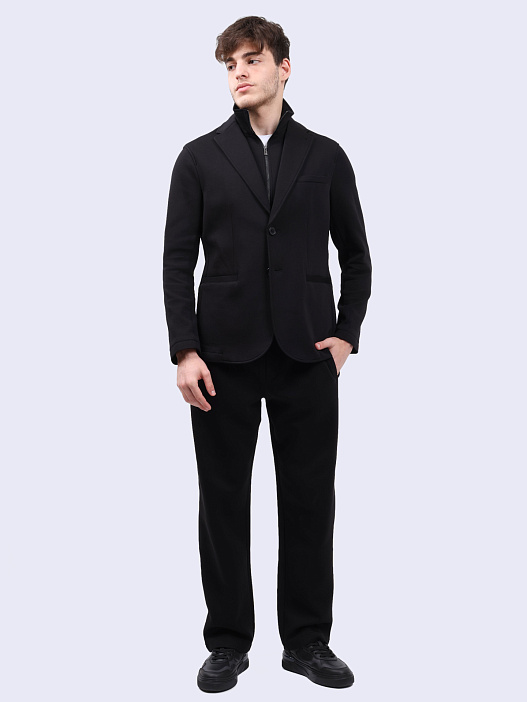 картинка Брюки Armani Exchange 6DZPHE ZJZGZ 1200 черные мужские магазин Verdistore являющийся официальным дистрибьютором в России 