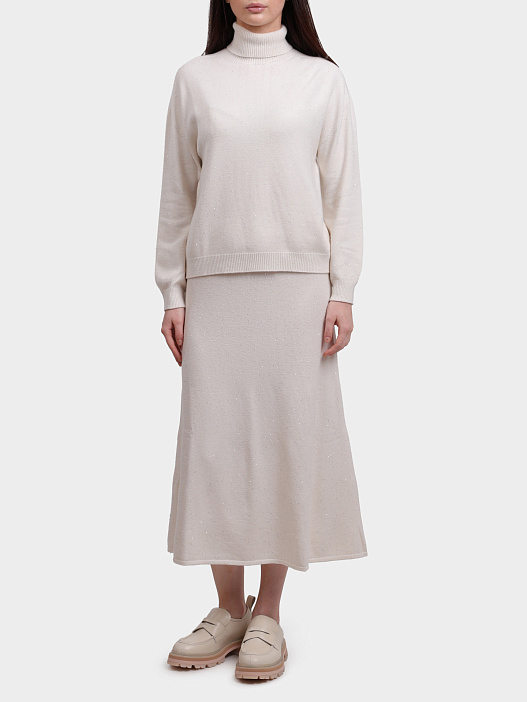 Юбка Liu-Jo MF5295 MA27R W9167 белая женская с пайетками — купить в интернет-магазине Verdistore