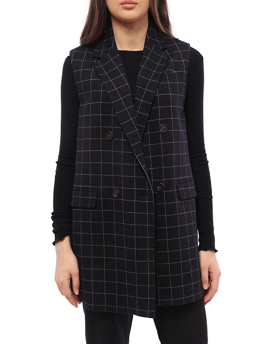 Жилет Brunello Cucinelli MA9423687 удлиненный женский — купить в интернет-магазине Verdistore