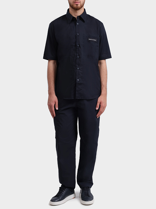 Брюки Armani Exchange XM002273 AF22686 UB101 темно-синие мужские — купить в интернет-магазине Verdistore