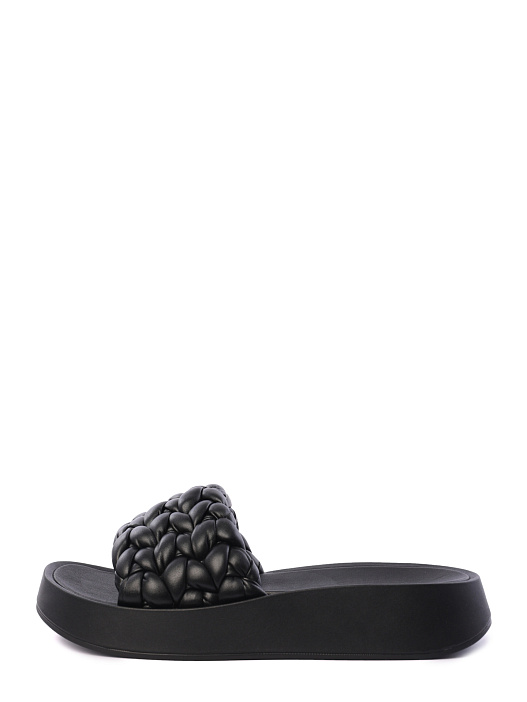 Тапки ASH 8AH.AH124845.S черные женские с плетением-косичкой — купить в интернет-магазине Verdistore