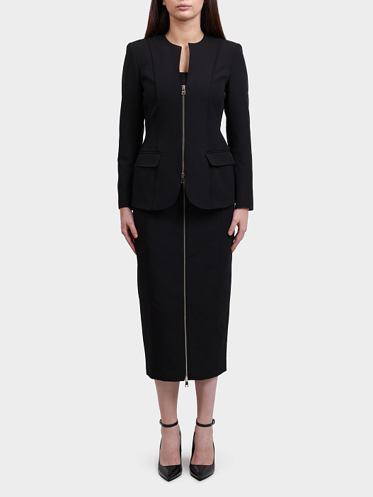 Юбка Liu-Jo CF5025 T2200 22222 черная женская на молнии — купить в интернет-магазине Verdistore