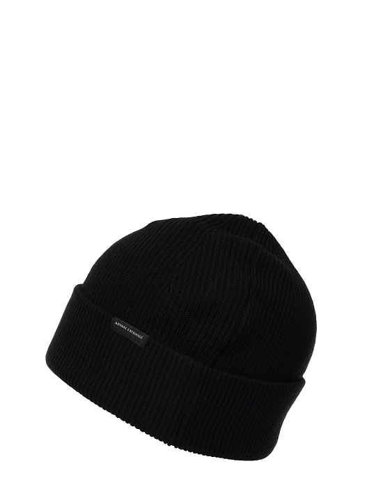 Шапка Armani Exchange 954676 4F307 00020 черная мужская — купить в интернет-магазине Verdistore