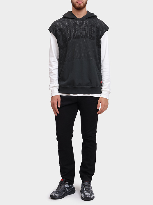 Худи Diesel A166410GHBF9XX хлопковое мужское без рукавов — купить в интернет-магазине Verdistore