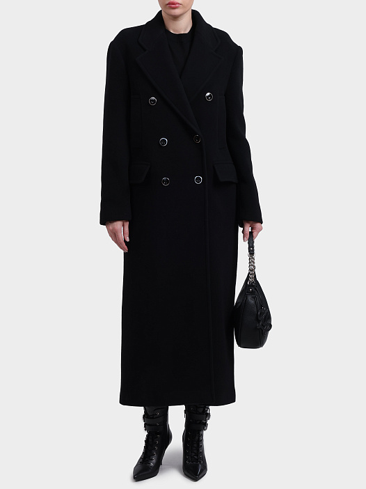 Пальто Pinko 107487 A3FG Z99 двубортное женское из смесовой шерсти — купить в интернет-магазине Verdistore