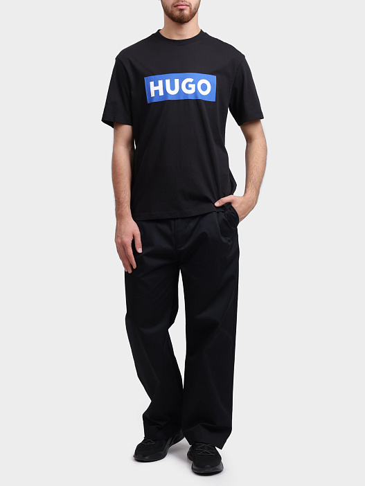 Брюки Hugo 50544758 001 черные прямого кроя — купить в интернет-магазине Verdistore